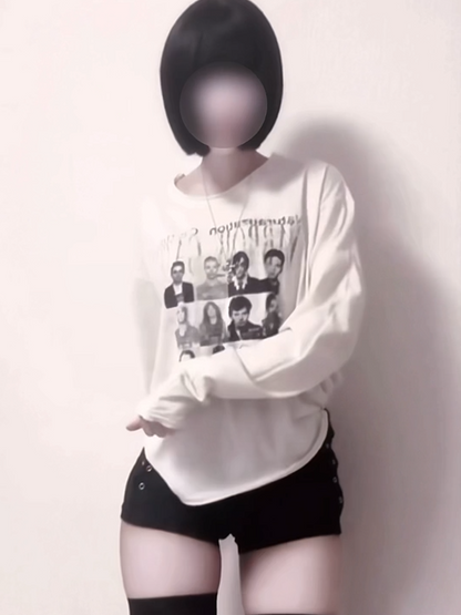 「__u3xy」ヴィンテージプリントTシャツ TK0067