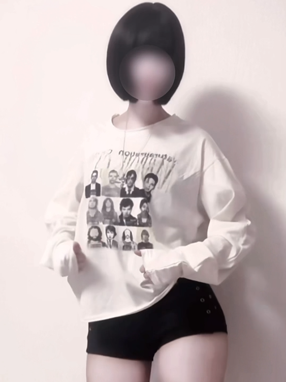 「__u3xy」ヴィンテージプリントTシャツ TK0067