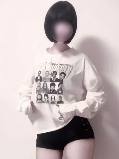 「__u3xy」ヴィンテージプリントTシャツ TK0067