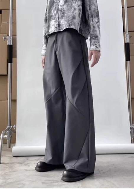 バックシャーリングテーパードパンツ TK0445