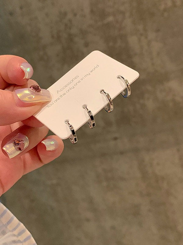 シンプルデザインピアス4点セット SP0110
