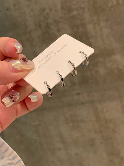 シンプルデザインピアス4点セット SP0110