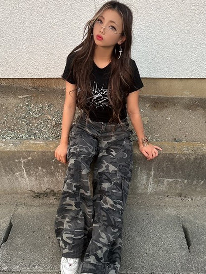 「marin__310」ハート柄Tシャツ TK0011
