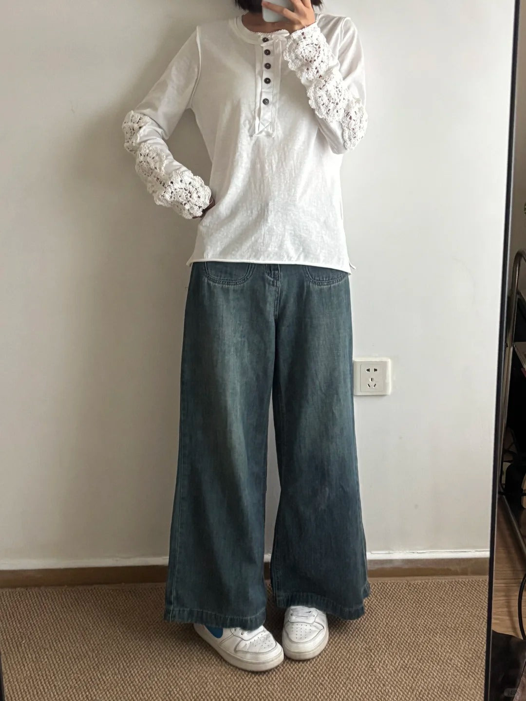 袖カットアウト ロングスリーブT TK0400