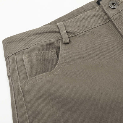 ブラウンカーブデザインワイドパンツ TK0214