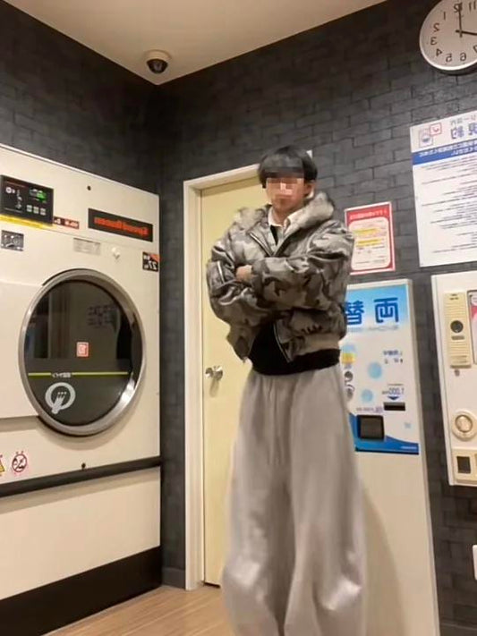 「enfp_.17」迷彩柄 厚手フード付きボアジャケット TK0339