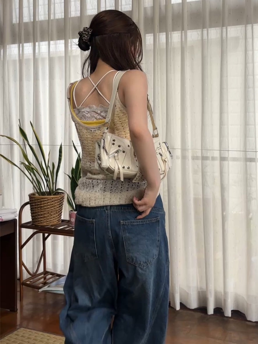 「k30」ダメージバルーンデニム TK0198