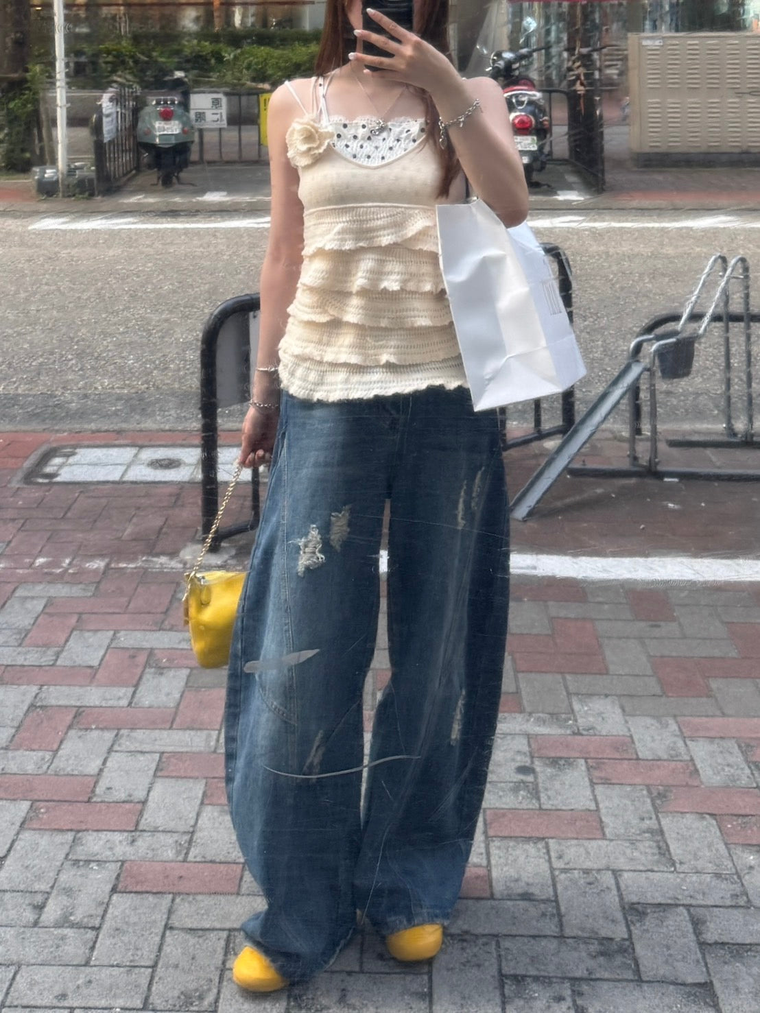 「k30」ダメージバルーンデニム TK0198