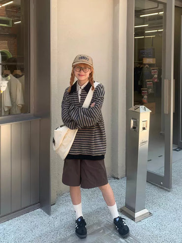 バイカラー ストライプ ポロシャツ TK0050