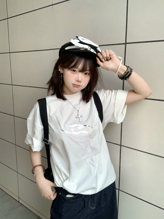 シルバーロゴTシャツ TK0175