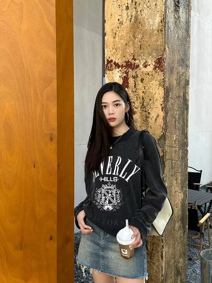 ビバリーヒルズロゴ長袖Tシャツ TK0105