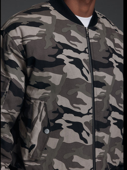 カモ柄パデッドフライトジャケット TK0350