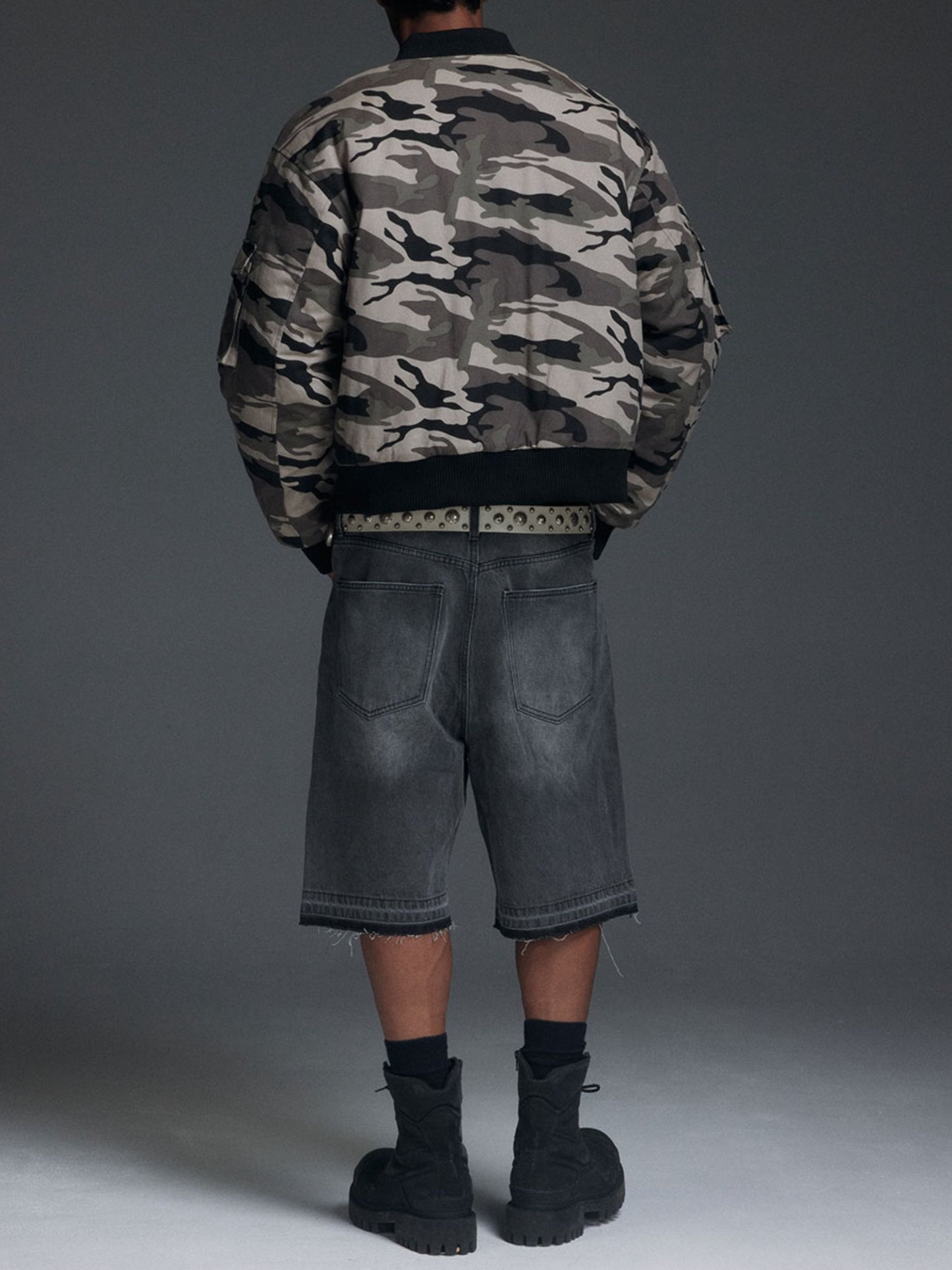 カモ柄パデッドフライトジャケット TK0350