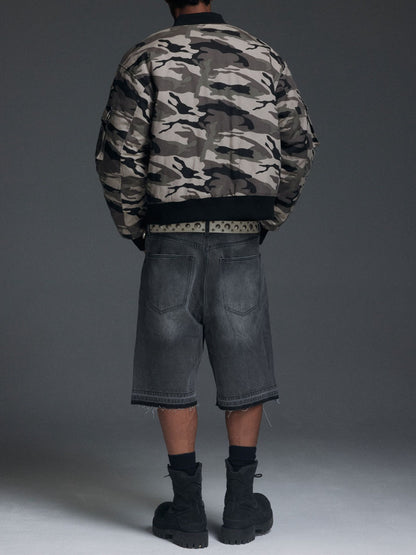 カモ柄パデッドフライトジャケット TK0350