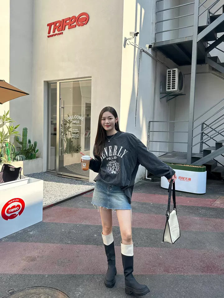 ビバリーヒルズロゴ長袖Tシャツ TK0105