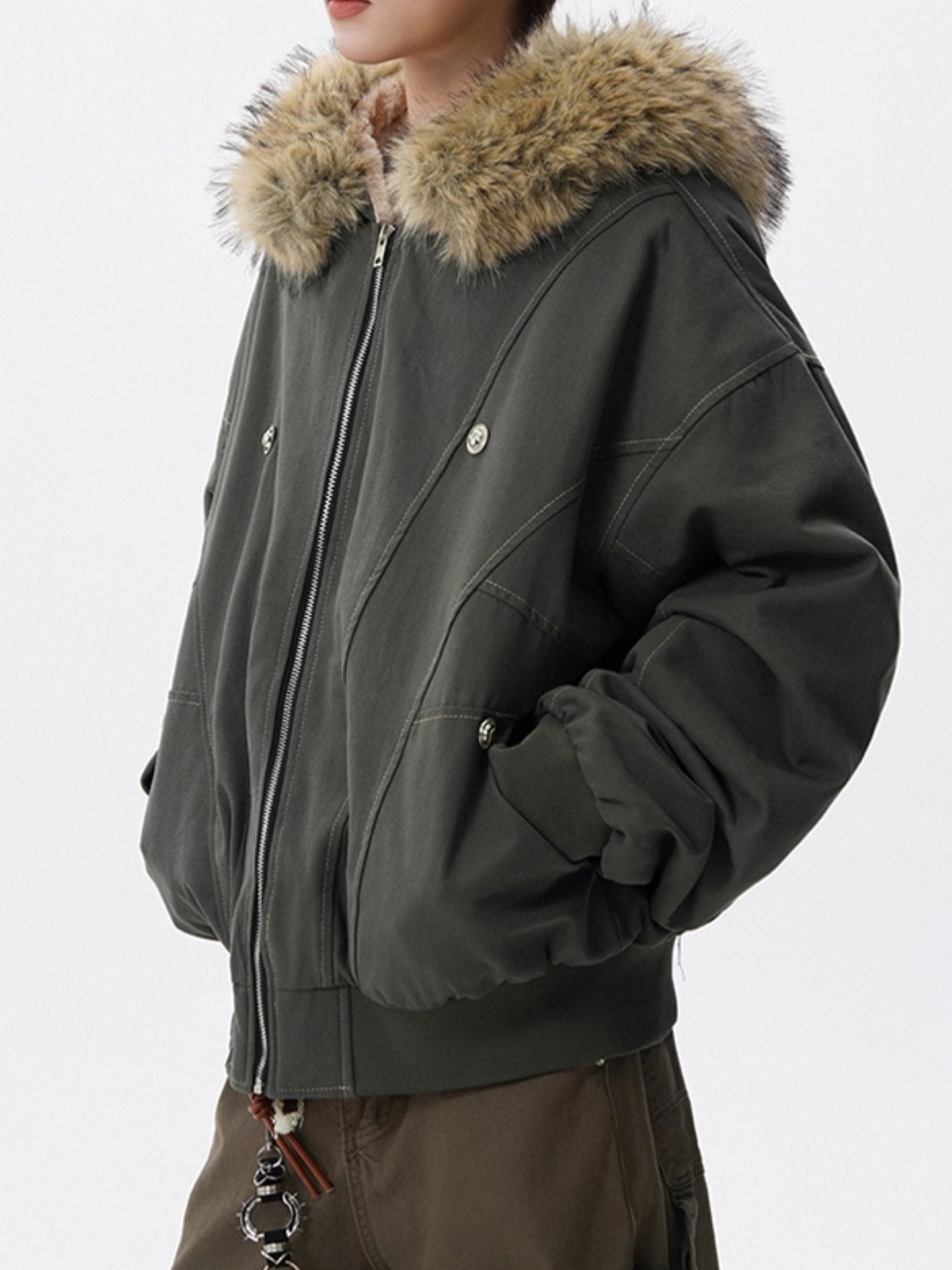 裏ボア付きエコダウンジャケット TK0346