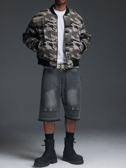 カモ柄パデッドフライトジャケット TK0350