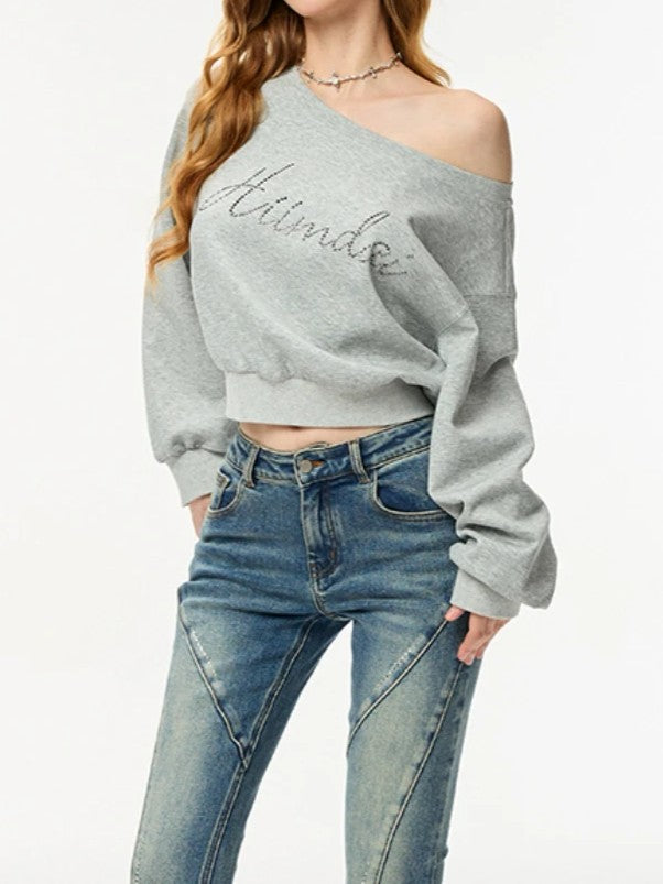 ミストグレーオフショルトップス TK0045