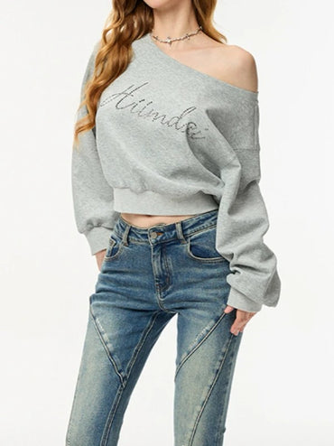 ミストグレーオフショルトップス TK0045