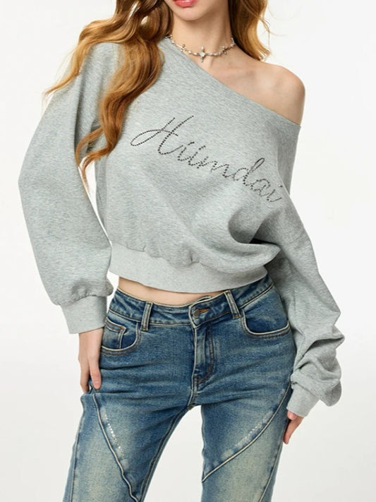 ミストグレーオフショルトップス TK0045