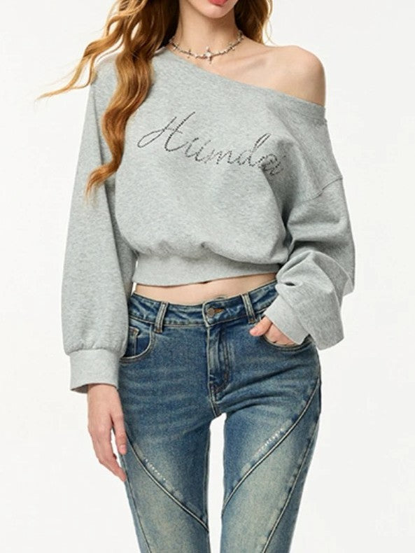 ミストグレーオフショルトップス TK0045