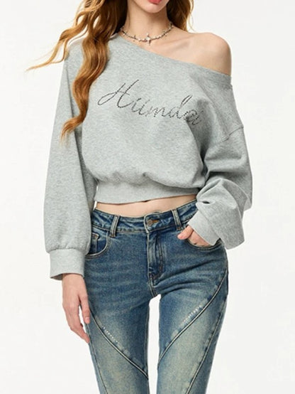 ミストグレーオフショルトップス TK0045