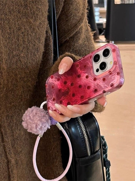 いちごドット柄スマホケース SP0026