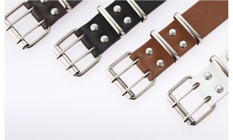 スターモチーフ パンチングダブルピンベルト SP0040