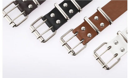 スターモチーフ パンチングダブルピンベルト SP0040