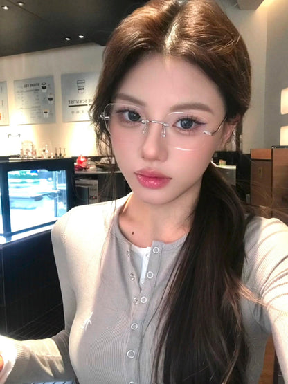 クリアスクエアフレーム伊達メガネ SP0050