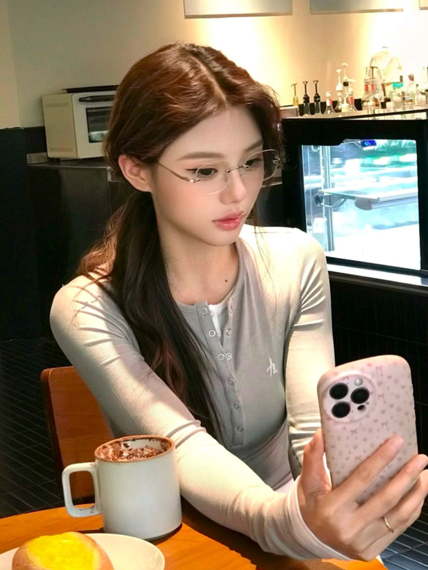 クリアスクエアフレーム伊達メガネ SP0050