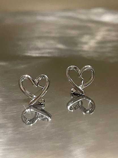 シンプルラインオープンハートピアス SP0111