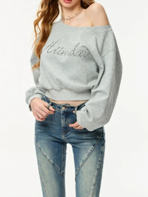 ミストグレーオフショルトップス TK0045