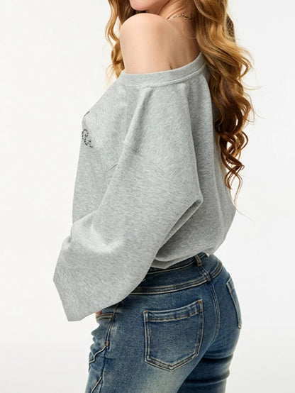 ミストグレーオフショルトップス TK0045