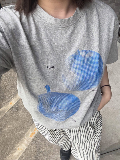 「s_mo_002」フルーツプリント半袖Tシャツ TK0144