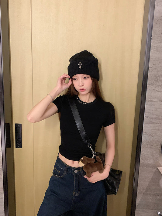「5色展開」ラウンドネック ショートスリーブTシャツ TK0006