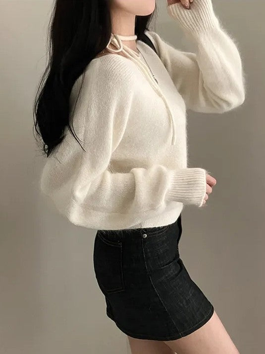 モヘアホルターニット TK0025