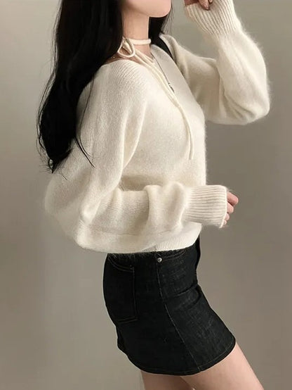 モヘアホルターニット TK0025