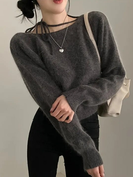 モヘアホルターニット TK0025