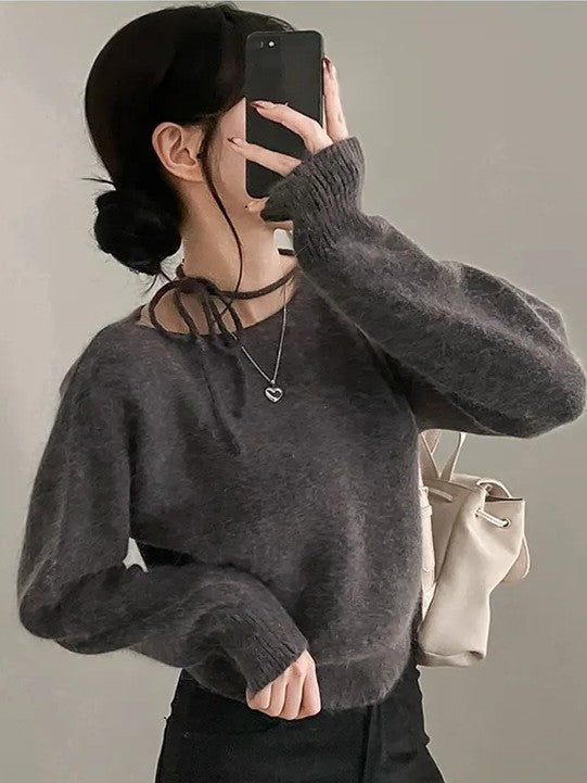 モヘアホルターニット TK0025