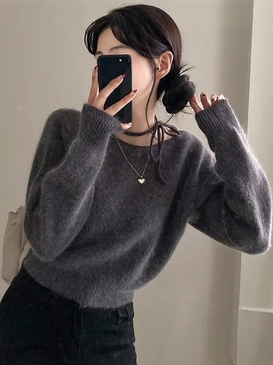 モヘアホルターニット TK0025