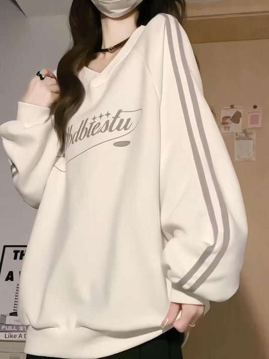 オーバーサイズ薄手ユニセックスロゴスウェット TK0083