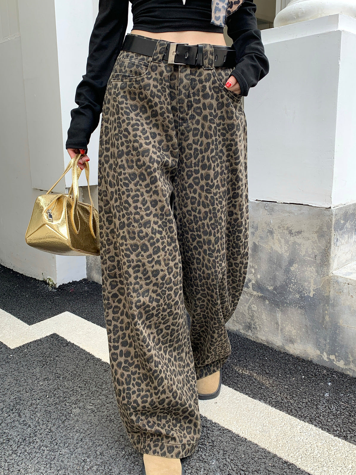 ヒョウ柄 ワイドパンツ JADED LONDON似 archive JADEDLONDON Monster 
