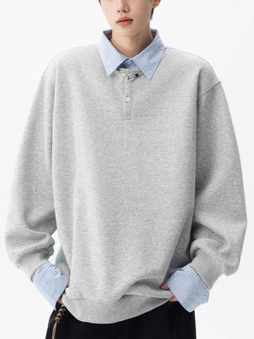 シャツ付き スプリング スウェットトレーナー TK0119