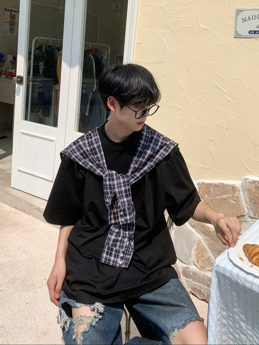 重ね着風シャツTシャツ TK0190