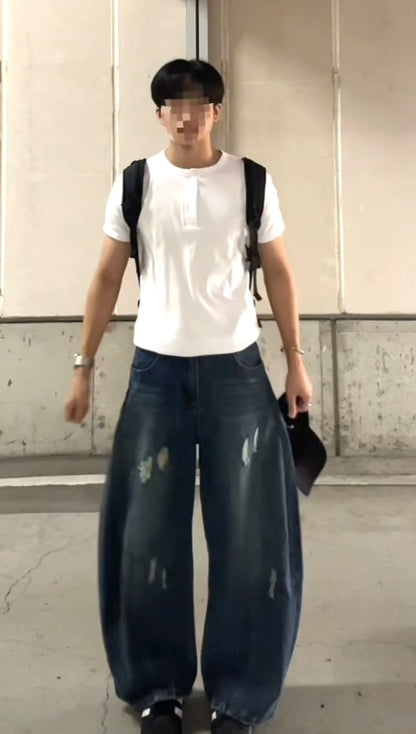「ots.」クラッシュカーブデニムパンツ TK0198