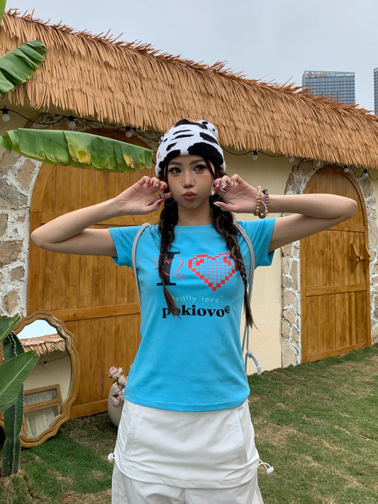 ブルーハート タイトTシャツ TK0209