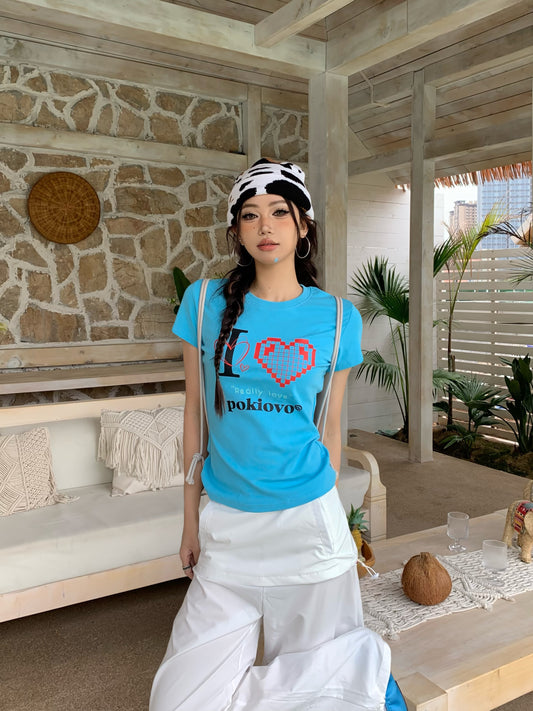 ブルーハート タイトTシャツ TK0209
