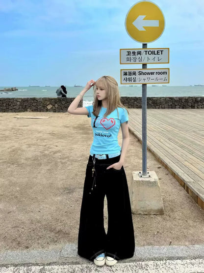 ブルーハート タイトTシャツ TK0209
