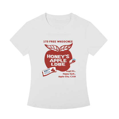 アップルプリントショルダーTシャツ TK0220
